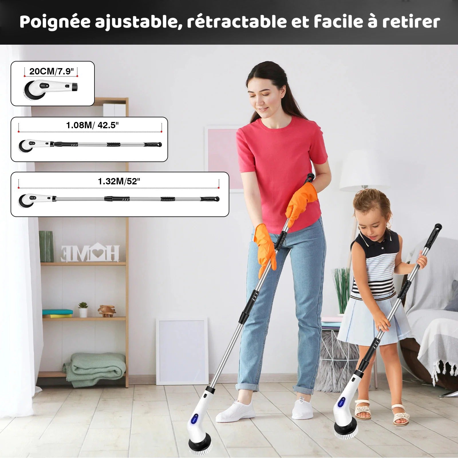 Brosse Rotative Électrique – 9-en-1